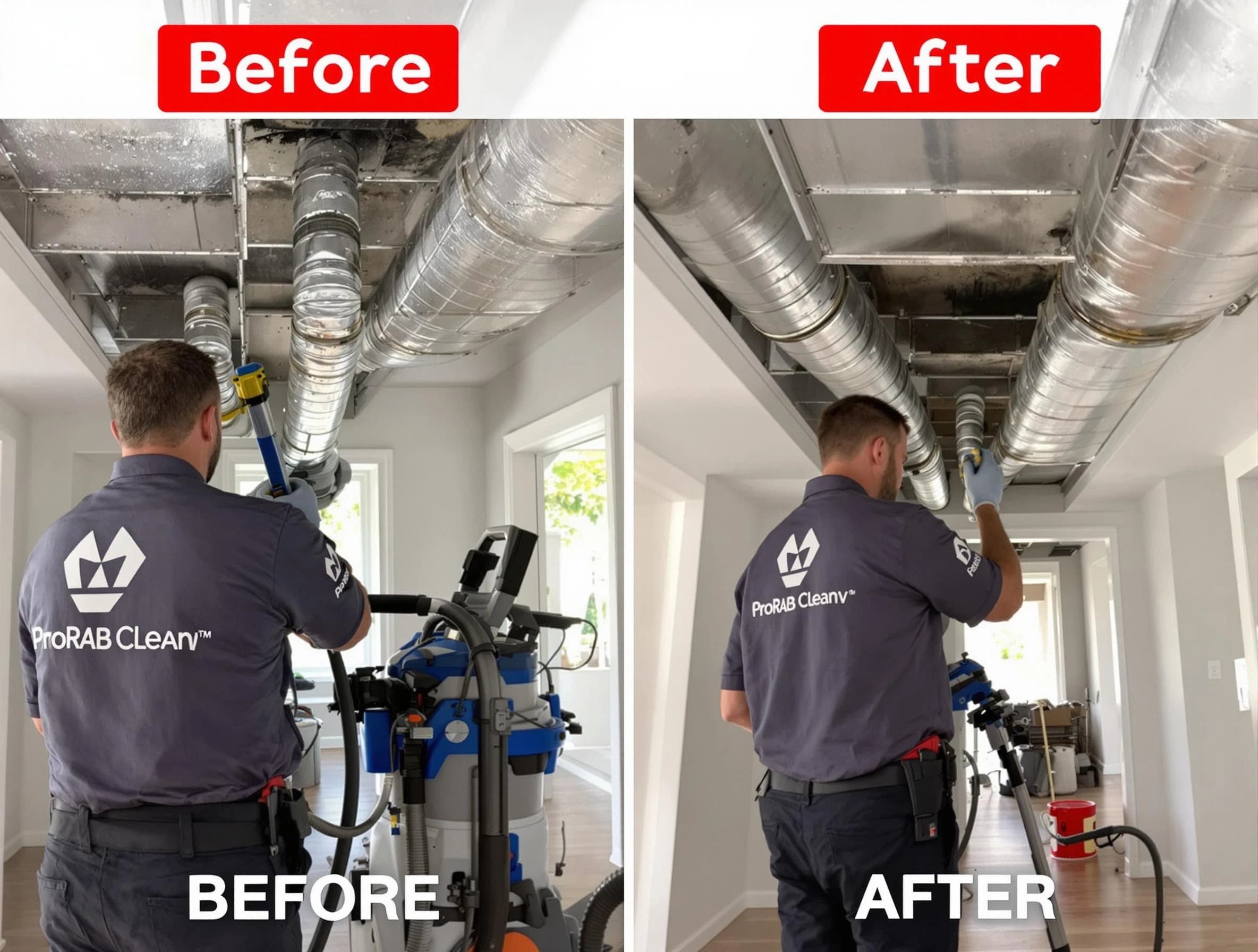 Pleasant Grove Air Duct Cleaning expert performing thorough residential duct cleaning in a Pleasant Grove home