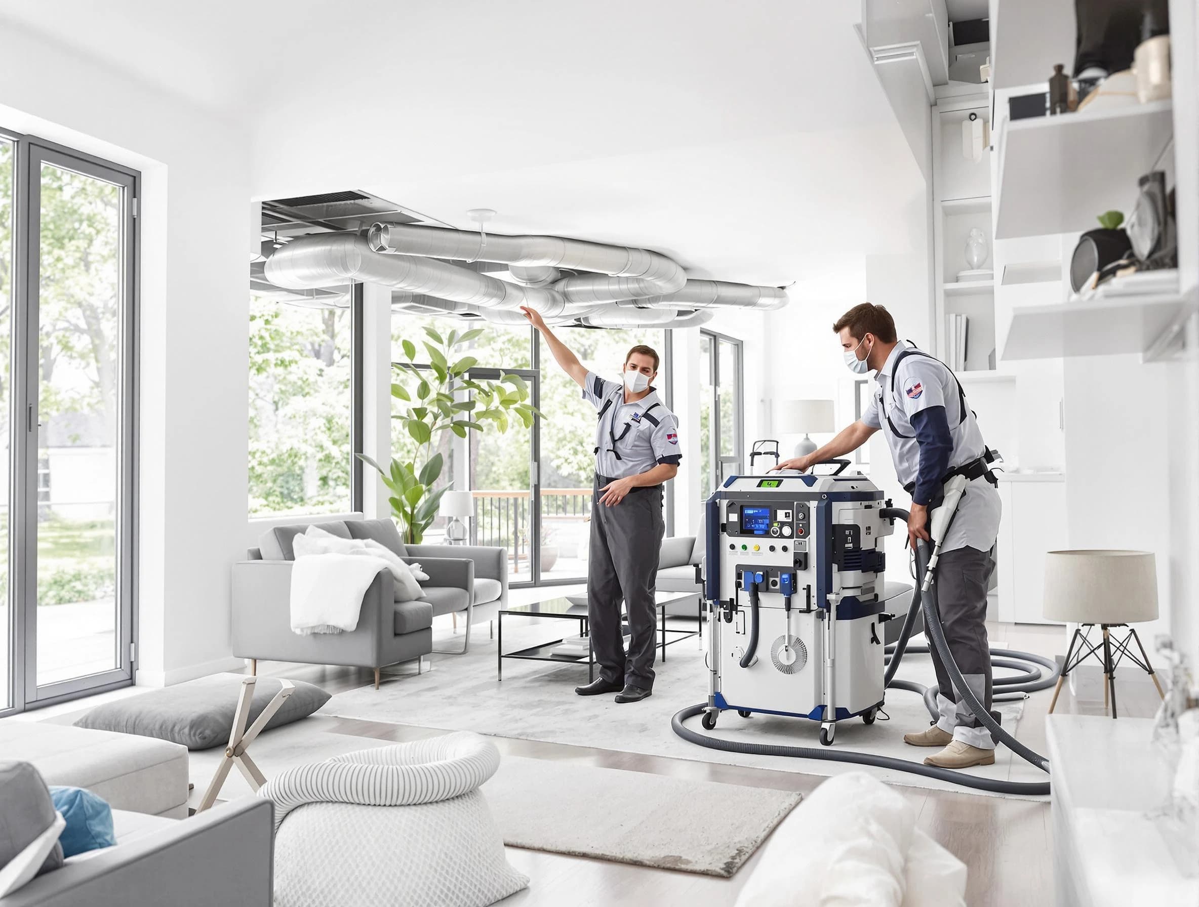 Pleasant Grove Air Duct Cleaning professional conducting pure air duct cleaning with state-of-the-art equipment in Pleasant Grove