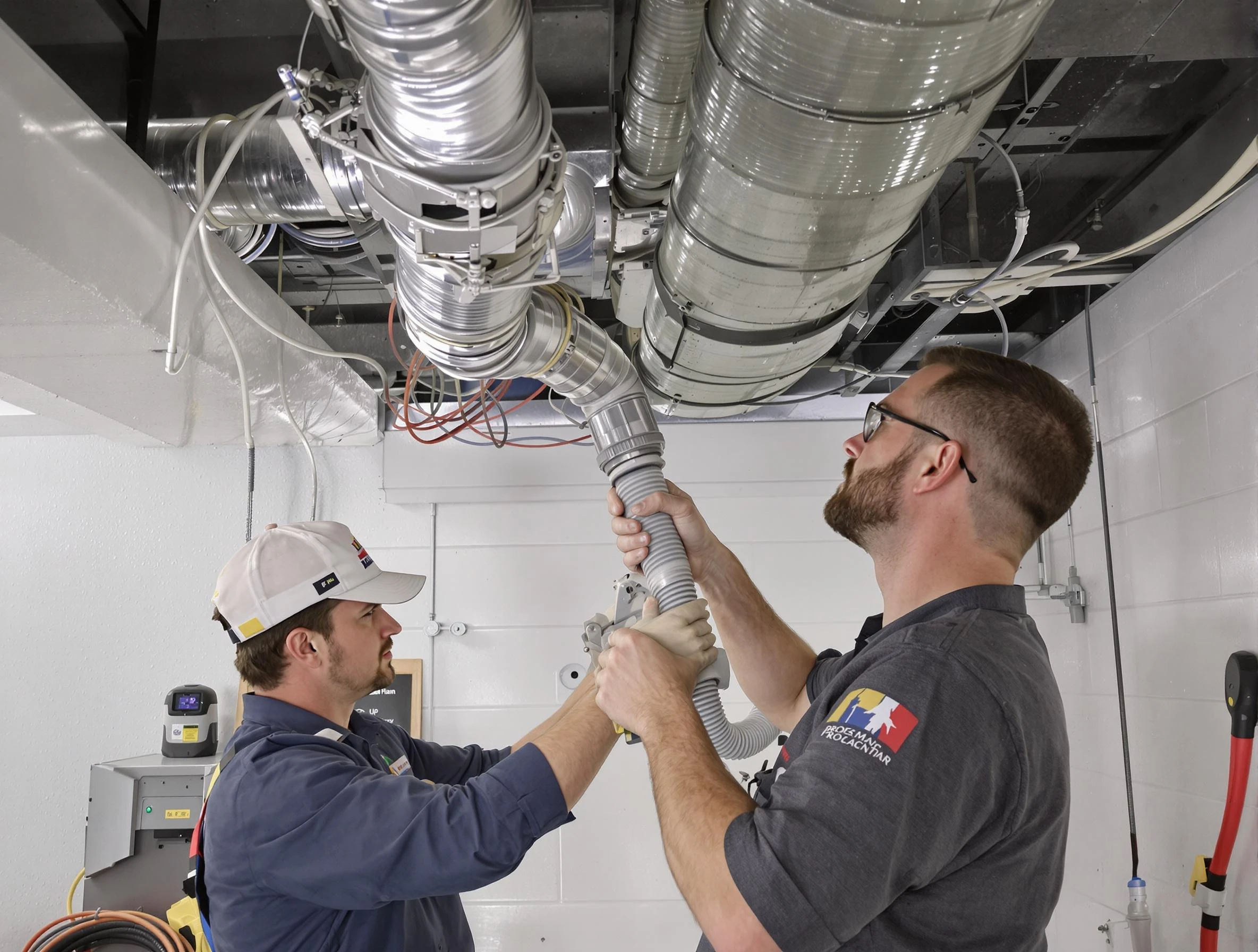 Pleasant Grove Air Duct Cleaning technician performing thorough AC duct cleaning in Pleasant Grove